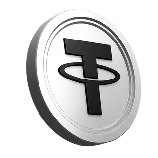Icona della moneta Tether USDT presente nell'area dedicata alla fiducia della community di trading